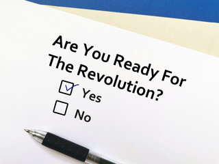 Questionnaire about revolution