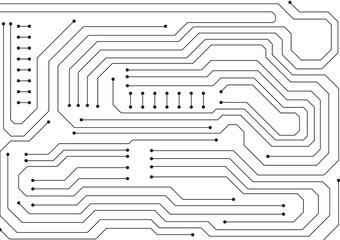 Circuit technology background with hi-tech digital data