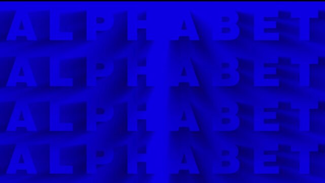 SEAMLESS ANIMATED ENGLISH ALPHABET BACKGROUND
