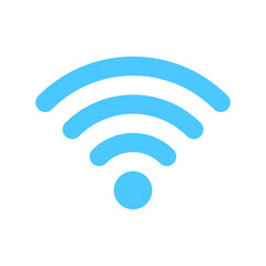 wifi icon. Wireless symbol vector for internet connection from router broadcasting.