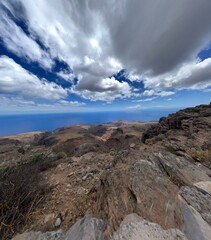 clouds over the mountains