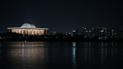 Obraz premium city skyline at night