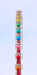 Ferris wheel colorful gondola (from the side)