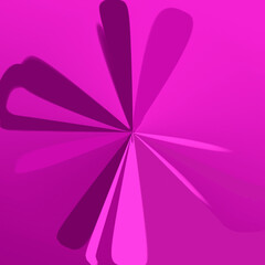 abstract purple flower logo on pink background