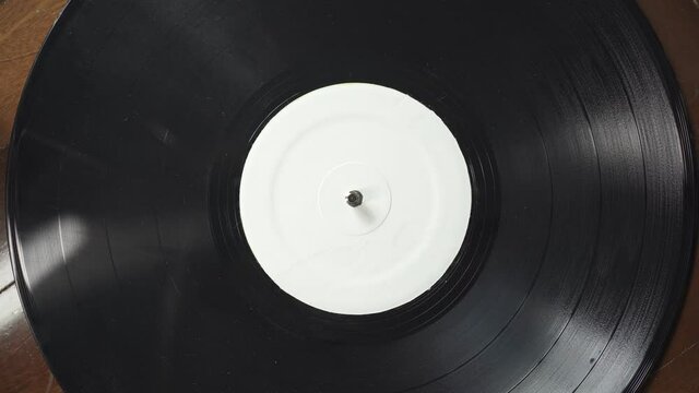 Vinyl record with moving light