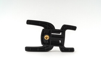 Universal digital camera flash hot shoe stand adapter holder mount isolated on white background.
