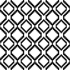 Obraz premium black and white seamless pattern