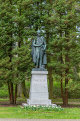 Obraz premium Statue in the spa park of Františkovy Lázně (Franzensbad) - Czech Republic - Europe
