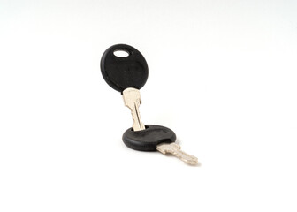 Small key isolated on white background.