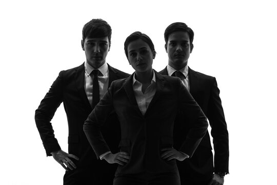 ビジネスグループのシルエット