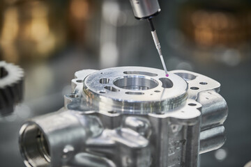 coordinate measuring machine in metal cutting industry. probe measure detail - 436459153