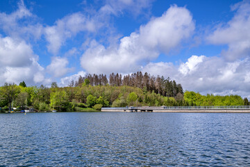 dam of the Brucher reservoir near Marienheide, Germany
