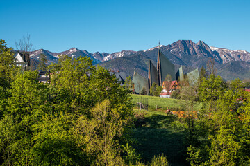 Obraz premium church in the mountains