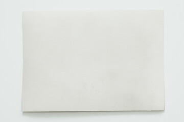 white and old photo card, on a white background