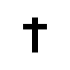 religion cross icon, cross vector