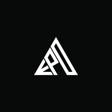 E P D letter logo abstract creative design. E P D unique design