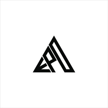 E P D letter logo abstract creative design. E P D unique design