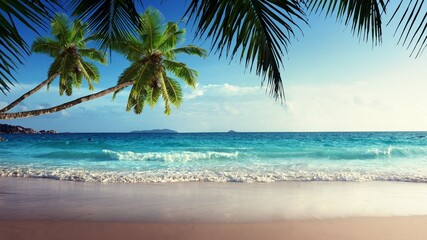 Naklejka na ściany i meble Playa paradisíaca