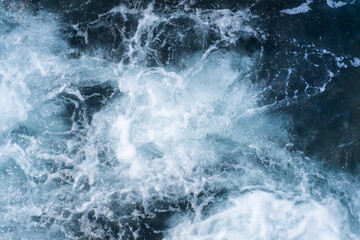 Fototapeta na wymiar water wave background, top view.