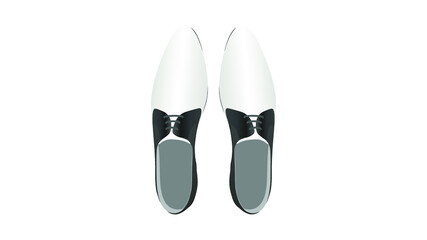 Men's classic shoes isolated on white background