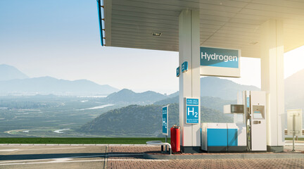 Self service hydrogen filling station. Concept