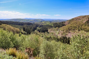 long distance countryside view 