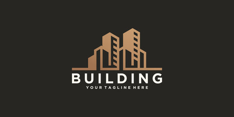City building logo design template