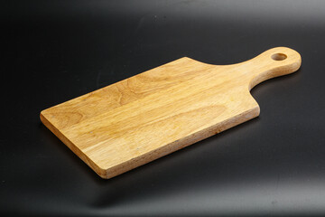 Wooden board for kitchen isolated