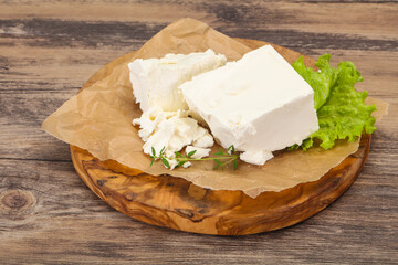 Greek traditional Feta soft cheese