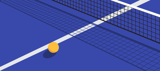 racket and ball for playing ping pong - obrazy, fototapety, plakaty