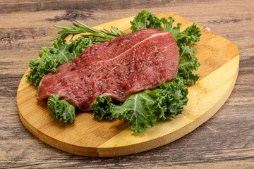 Raw beef steak for grill