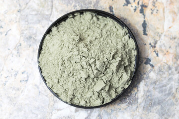 French natural green clay, powder cleansing mask