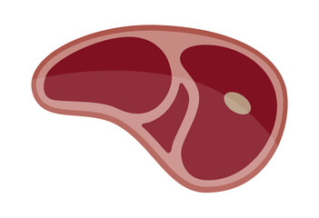 Beef Meat Steak Icons Set. Vector illustration
