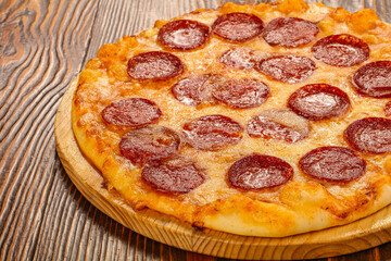Italian traditional cuisine – Pepperoni pizza