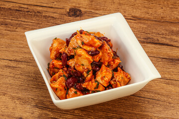 Roasted Chicken breast with bean