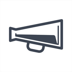 Megaphone icon. Vector and glyph
