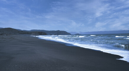 beach and sea