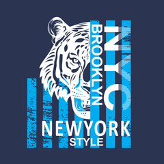 Brooklyn topography t-shirt design for print