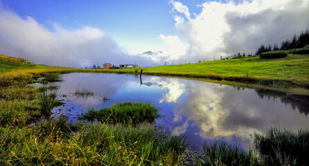 landscape with lake, rize, badara, gito, kackar, kackar mountain national park