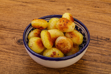 Roasted baby potato in the bowl
