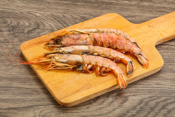 Tasty big Langoustine over the board