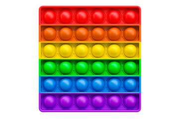 Fidget Sensory Stress Bubble Toy. 3D rendering