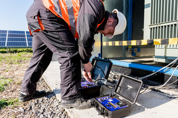 Execution of electrical measuring works on the power transformer