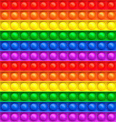 Background from Colored Sensory Stress Bubble Toy. 3D rendering