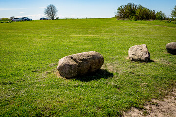 View of car parking at Barsebäck's beach