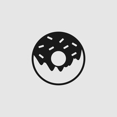 icon donut logo vector design