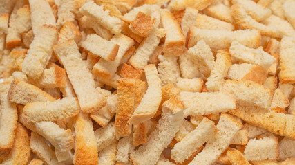 Crackers as a background.