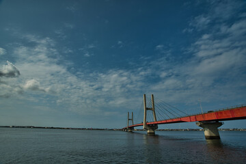 銚子大橋と青い空
