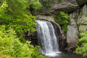 Fototapeta na wymiar Looking Glass Falls in North Carolina