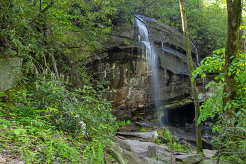 Slick Rock Falls in Transylvania County, North Carolina